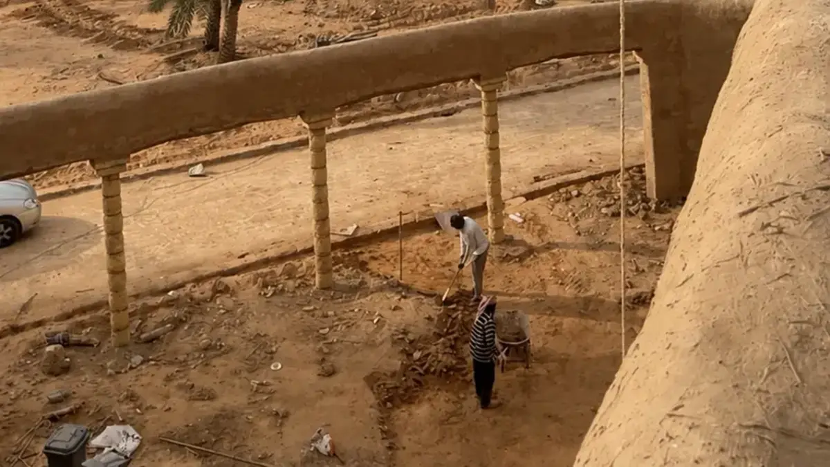بناء المنازل الطينية في مكة المكرمة