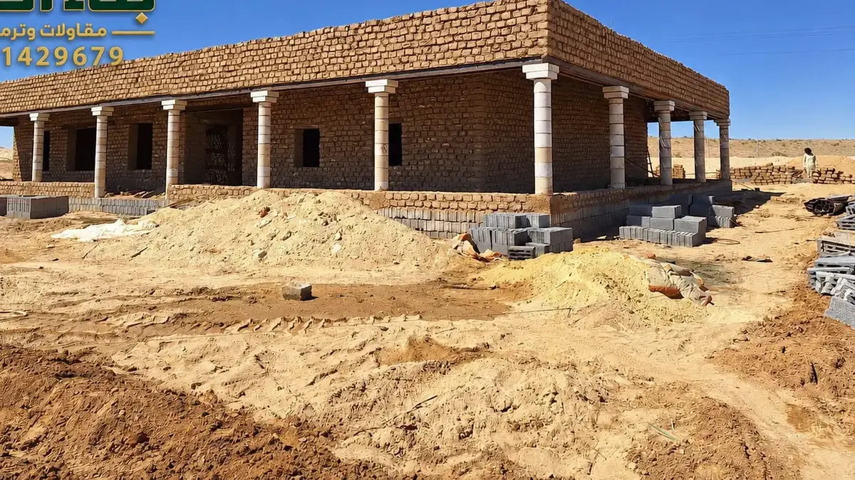 بناء بيوت الطين التراثية في جازان