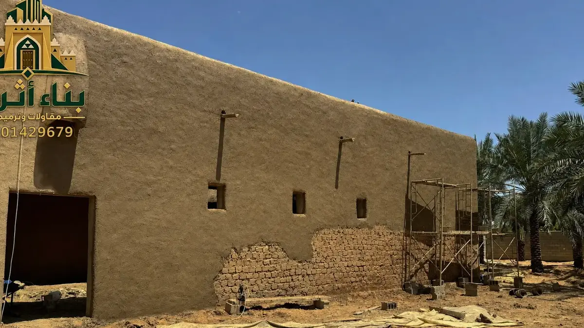 بناء القلاع والحصون التراثية في الجوف