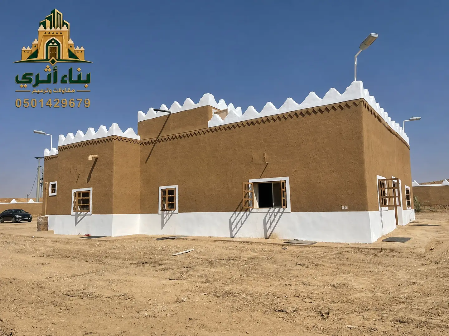عوارض خشبية لسقف تراثي في منطقة المدينة المنورة ضمن أعمال البناء والترميم التراثي